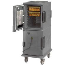 Cambro Double Compartment Hot Holding Ultra Camcart, Black, 20 1/2 x 27 1/8 x 54 inch.