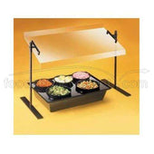 CalMil Metal Frame Portable Sneezeguard, 30 inch.