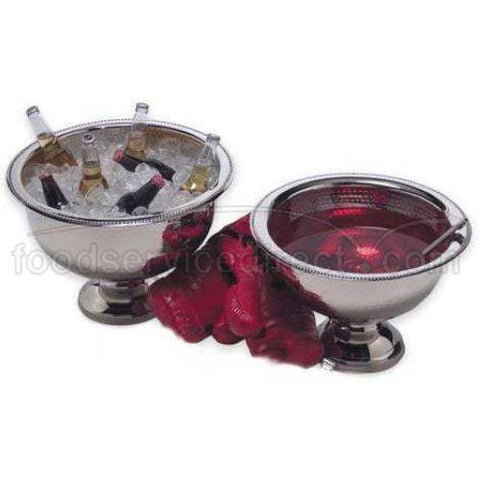 American Metalcraft Hammered Punch Bowl, 8 Quart.
