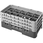 Cambro Camrack Polypropylene Brown Half Size 10 Compartment Glass Rack, 6 7/8 inch -- 3 per case.