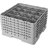 Cambro Camrack Polypropylene Brown Full Size 16 Compartment Glass Rack, 11 3/4 inch -- 2 per case.