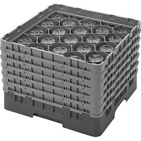 Cambro Camrack Polypropylene Sherwood Green Full Size 20 Compartment Glass Rack, 11 3/4 inch -- 2 per case.