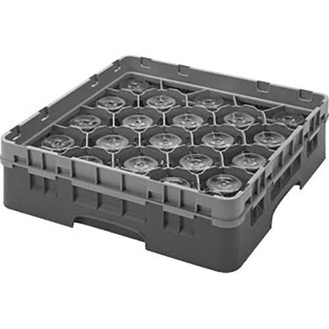 Cambro Camrack Polypropylene Rose Red Full Size 20 Compartment Glass Rack, 3 5/8 inch -- 5 per case.