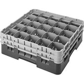 Cambro Camrack Polypropylene Soft Gray Full Size 20 Compartment Glass Rack, 5 1/4 inch -- 4 per case.