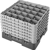 Cambro Camrack Polypropylene Navy Blue Full Size 25 Compartment Glass Rack, 11 3/4 inch -- 2 per case.