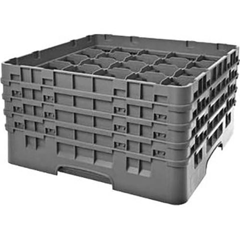 Cambro Camrack Polypropylene Teal Full Size 25 Compartment Glass Rack, 8 1/2 inch -- 2 per case.