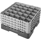 Cambro Camrack Polypropylene Blue Full Size 25 Compartment Glass Rack, 9 3/8 inch -- 2 per case.