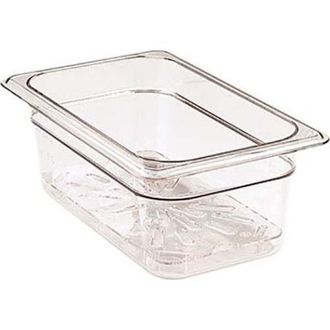Cambro Camwear Polycarbonate Drain Shelf for Black GN 1/3 Third Size Food Pan -- 6 per case.