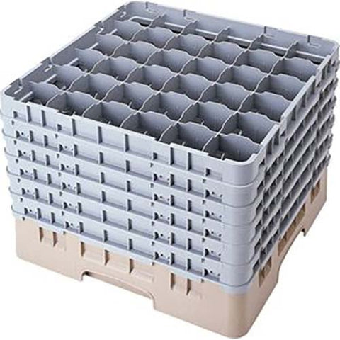 Cambro Camrack Polypropylene Brown Full Size 36 Compartment Glass Rack, 12 5/8 inch -- 2 per case.