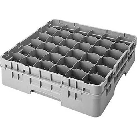 Cambro Camrack Polypropylene Rose Red Full Size 36 Compartment Glass Rack, 9 3/8 inch -- 2 per case.