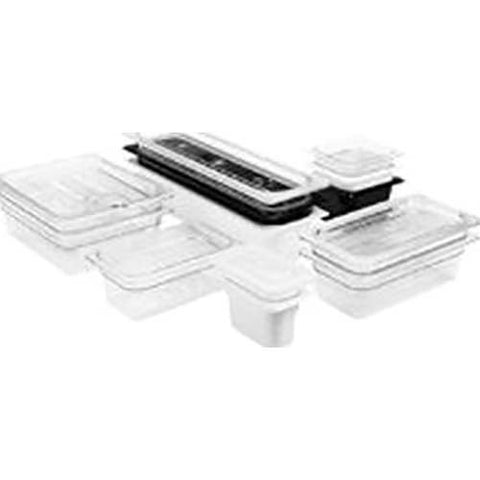 Cambro Camwear Polycarbonate White Fourth Size Food Pan, 6 inch -- 6 per case.