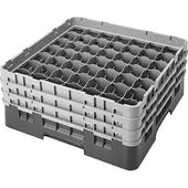 Cambro Camrack Polypropylene Teal Full Size 49 Compartment Glass Rack, 6 7/8 inch -- 3 per case.