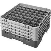 Cambro Camrack Polypropylene Cranberry Full Size 49 Compartment Glass Rack, 8 1/2 inch -- 2 per case.