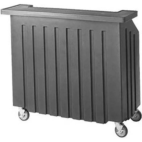 Cambro Slate Blue Standard Style Economy Small Portable Beverage Bar CamBar, 54 x 25 7/8 x 46 1/8 inch.