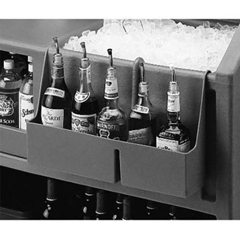 Cambro Dark Brown 5 Bottle Speed Rail for Small Portable Beverage Bar CamBar.