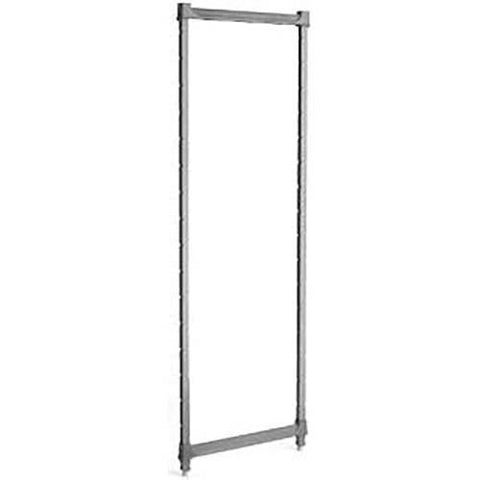 Cambro Brushed Graphite Basics Plus Stationary Post Kit, 18 x 84 inch.