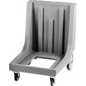 Cambro Slate Blue Camdolly with Handle and Rear Big Wheels for Catering Equipment, 350 Pound Capacity.