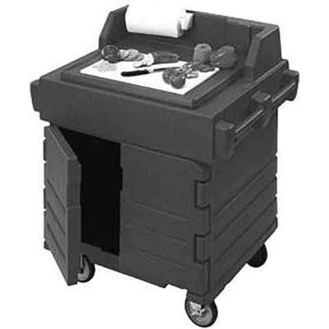 Cambro Polyethylene Navy Blue CamKiosk Work Station, 40 9/16 x 33 x 45 1/2 inch.