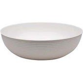 Cambro Camwear Polycarbonate White Round Ribbed Bowl, 3.2 Quart -- 12 per case.