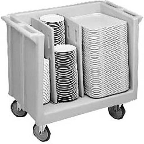 Cambro Slate Blue Adjustable Tray and Dish Cart, 38 7/8 x 23 1/4 x 34 1/2 inch.