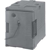 Cambro Black 110 Voltage Heated Pan Carrier Insulated Food Server, 18 1/8 x 24 7/9 x 26 3/8 inch.