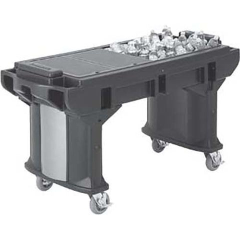 Cambro Hot Red Versa Work Table with Standard Height and Standard Casters, 5 Feet.