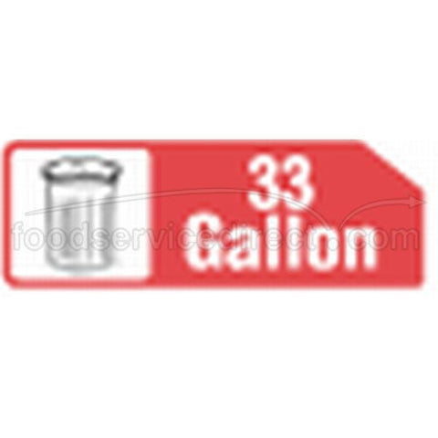 33X39 Gray 33G Medium Can Liner -- 10 Case -- 25 Count