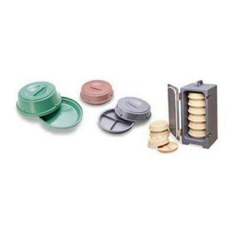 White Cambro Base And Cover Heat Keeper For 9 Inch Plate -- 6 Per Case.