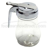 Traex Dripcut Server - Clear Plastic Jar, with Chrome Plated Top, 7 Ounce -- 12 per case.
