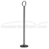 Tablecraft Black Powder Coated Metal Table Number Stand, 12 inch.