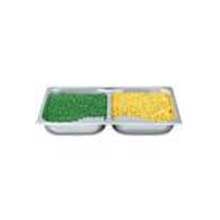 Vollrath Stainless Steel 2.6 Quart Round Divided Food Pan Only.