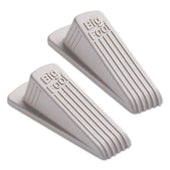 Master Caster Big Foot Beige No Slip Rubber Wedge Doorstop, 2.25 x 4.75 x 1.25 inch - 2 per pack -- 1 pack per case