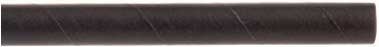 Tablecraft Black PLA Unwrapped Cocktail Straw, 5.75 inch - 1000 count per pack -- 20 packs per case.