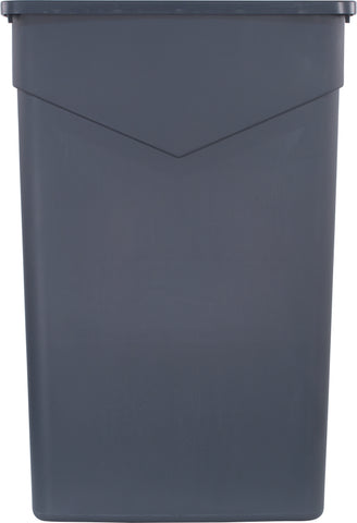 Container Waste Trimline™ Rectangle Trash Can Grey 23 Gal