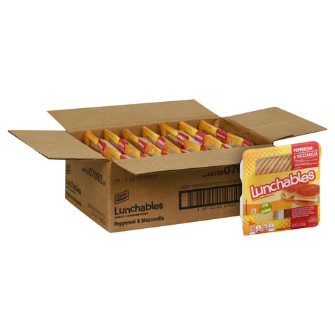 Lunchable Pepperoni Mozzarella Entree, 2.25 Ounce -- 16 per case.