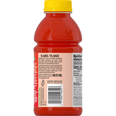 V8 Splash Strawberry Kiwi Juice, 16 Fluid Ounce -- 12 per case.