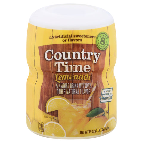 Country Time Lemonade Drink Mix, 19 Ounce -- 12 per case