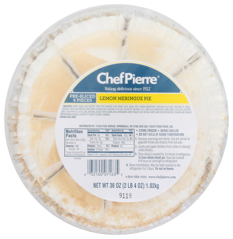 Pie Lemon Meringue Traditional