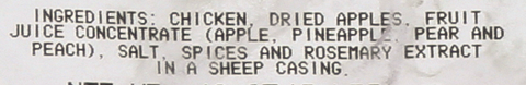 Aidell's SAUSAGE CHICKEN LINK APPLE 2 OZ 10000010286