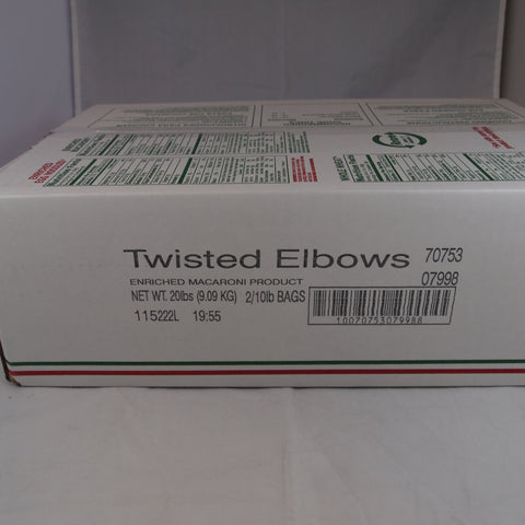 Zerega PASTA ELBOW MACARONI TWISTED