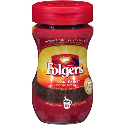 Folgers® COFFEE CAFFEINATED INSTANT REGULAR
