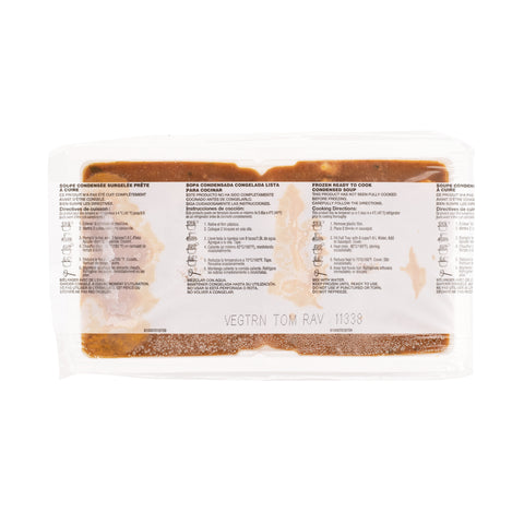 Campbells Frozen Condensed Vegetarian Tomato Ravioli Soup - 4 lb. tray, 3 per case