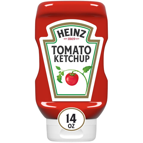 Heinz Stay Clean Cap Tomato Ketchup, 14 Ounce -- 16 per case.