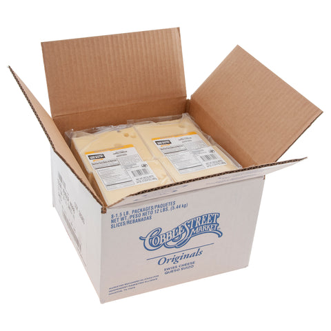 Cobblestreet Market™ CHEESE SWISS SLICED 1 OZ