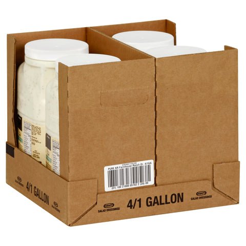 Kraft Pure Pourable Farmhouse Ranch Salad Dressing, 1 Gallon -- 4 per case.