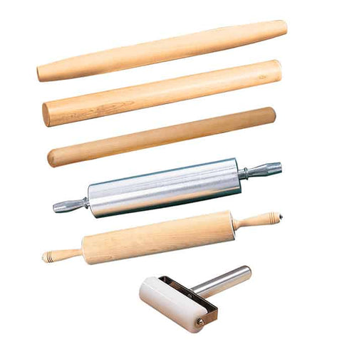 American Metalcraft Wood Rolling Pin, 15 inch