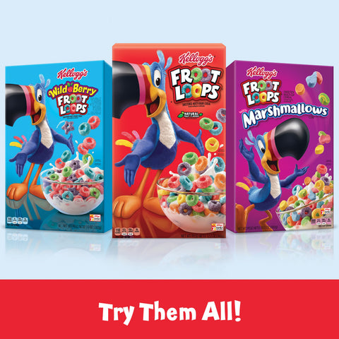 Kelloggs Froot Loops Cereal, 14.7 Ounce -- 12 per case.