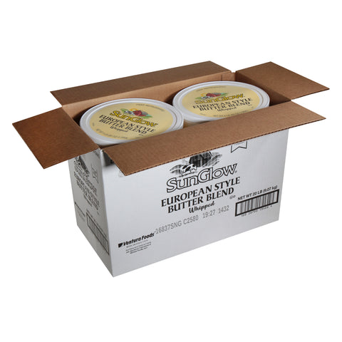 Ventura Foods SunGlow European Style Whipped Butter Blend, 5 Pound -- 4 per case.