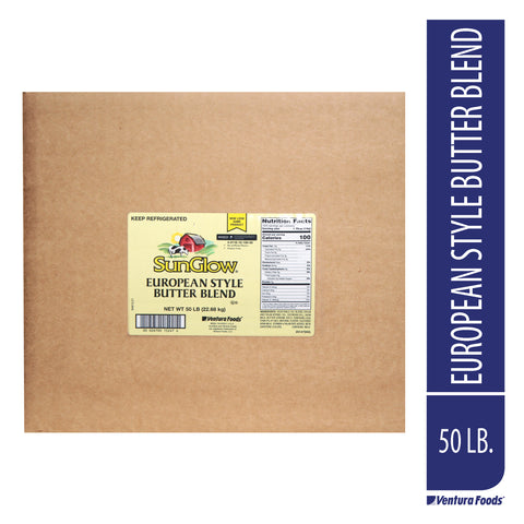 Sun Glow Euro Style Butter Blend Margarine, 50 Pound