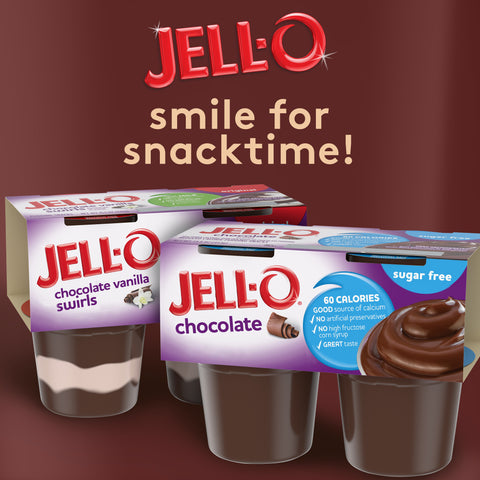 Jell O Ready To Eat Sugar Free Chocolate Pudding, 3.63 ounce -- 24 per case